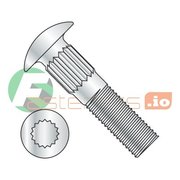 NEWPORT FASTENERS 1/4-20 x 2 1/2" Ribbed Neck Carriage Bolts/Steel/Zinc , 1000PK 233148
